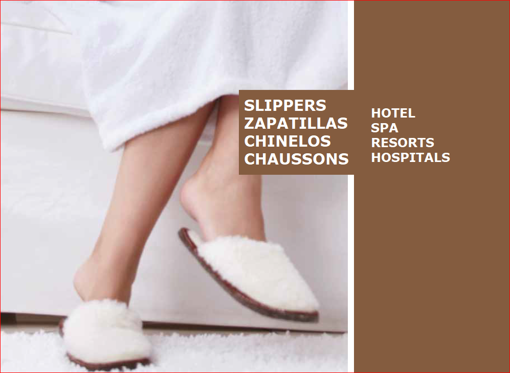 Chaussons personnalisables pour les hôtels et spas